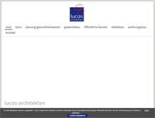 Tablet Screenshot of lucas-architekten.com
